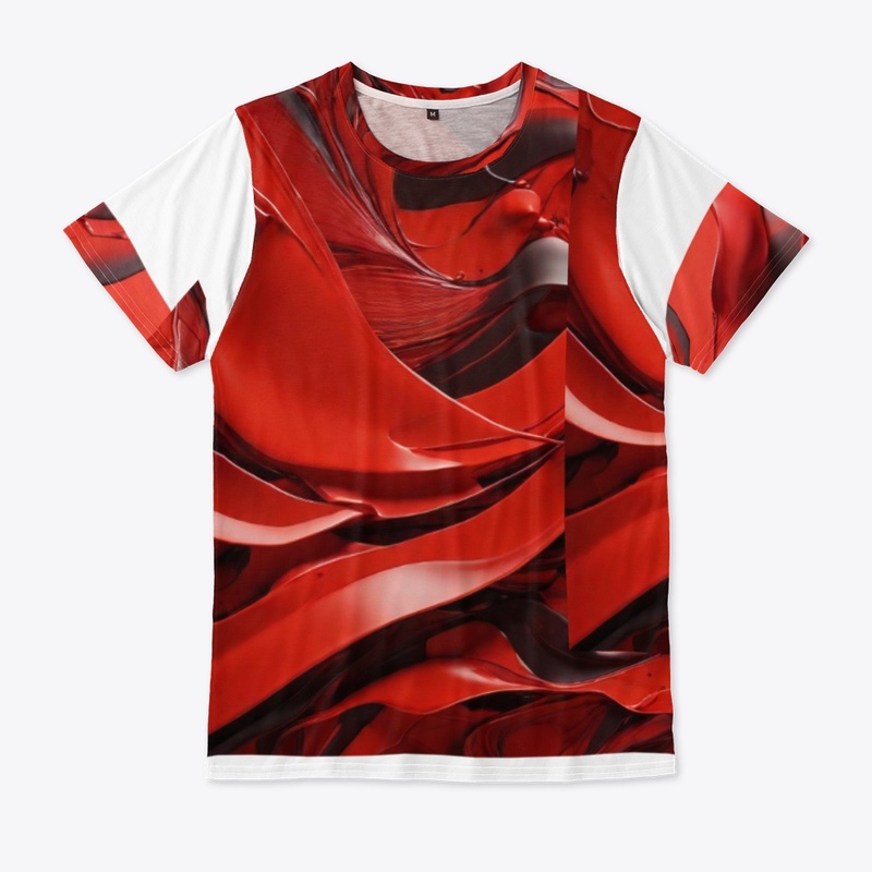 Red Abstract Art 