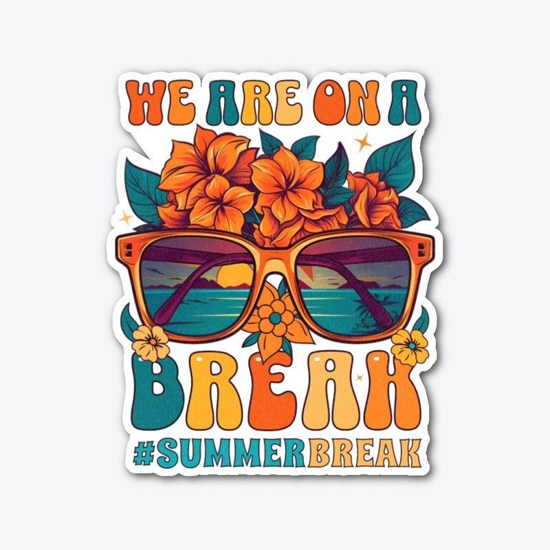 Summer Beach Vibes Sunglasses Tee Design