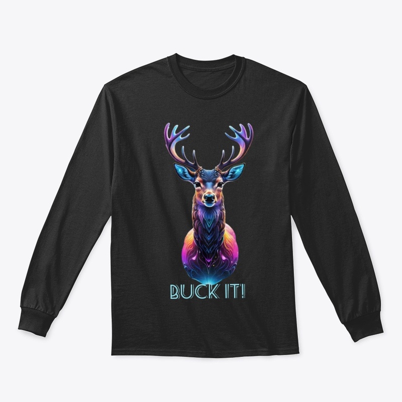 Buck It! Cosmic Deer Colorful Wildlife 