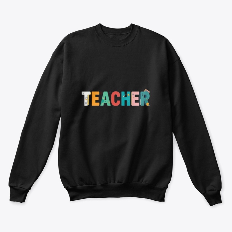 Teacher – Bold Colorful Letters Tee