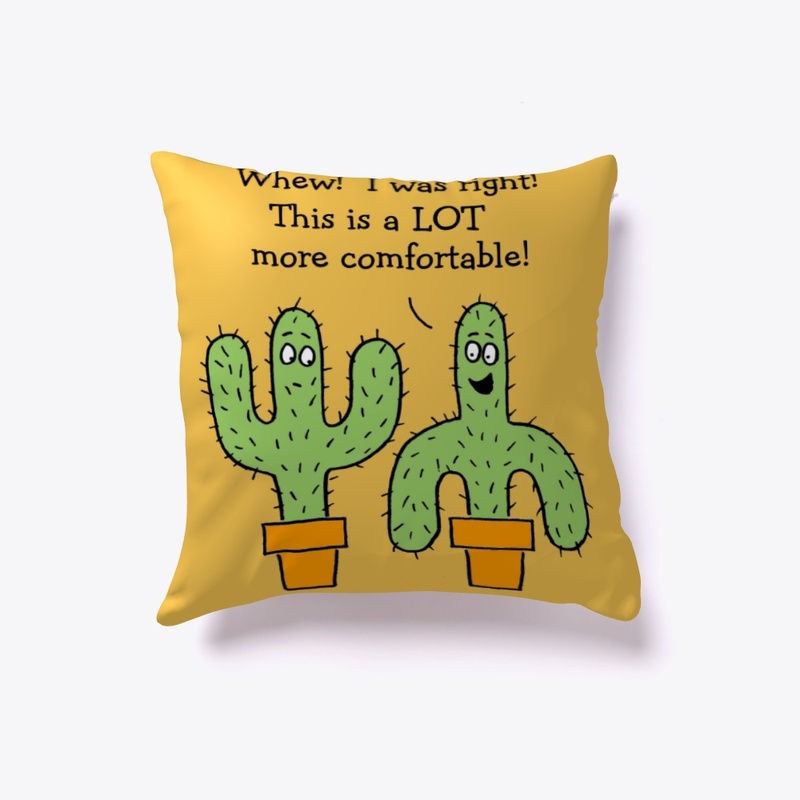 Funny Cactus On Desert Christmas