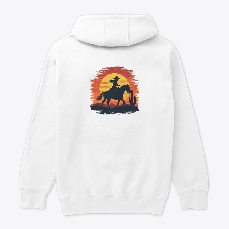 White Hoodie with Colorful graphics 