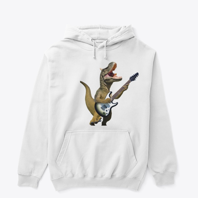 Dinosaur Jamming on Guitar