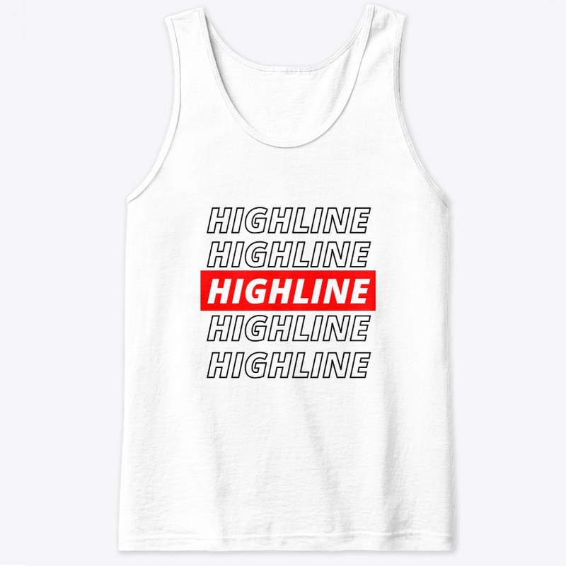 Highline, red and white