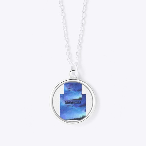 Starry Skygaze Case And Necklace White T-Shirt Front