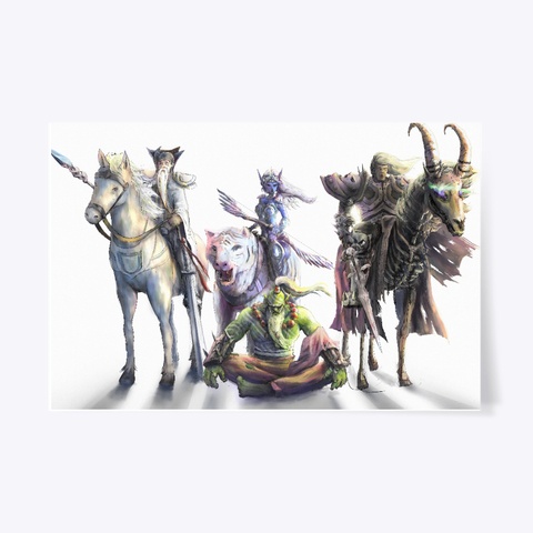 Wc3 Heroes White T-Shirt Front