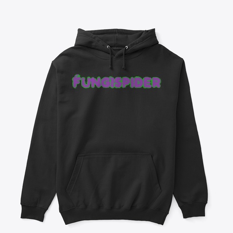 Fungi Spider Hoodie Black T-Shirt Front