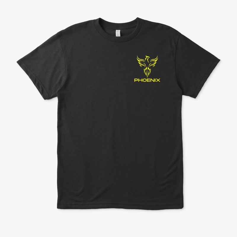Black Modern Phoenix T-Shirt