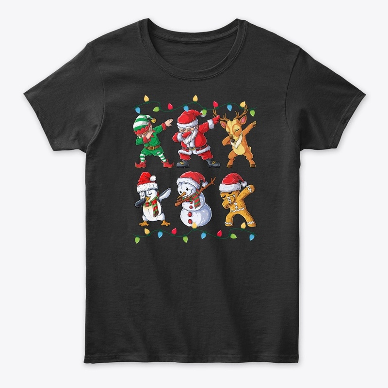 Dabbing Santa Elf Friends Christmas Gift