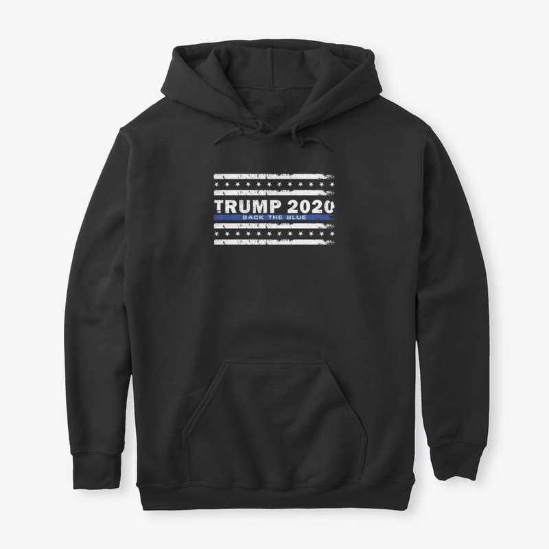 Back the Blue Thin Blue Line American Fl