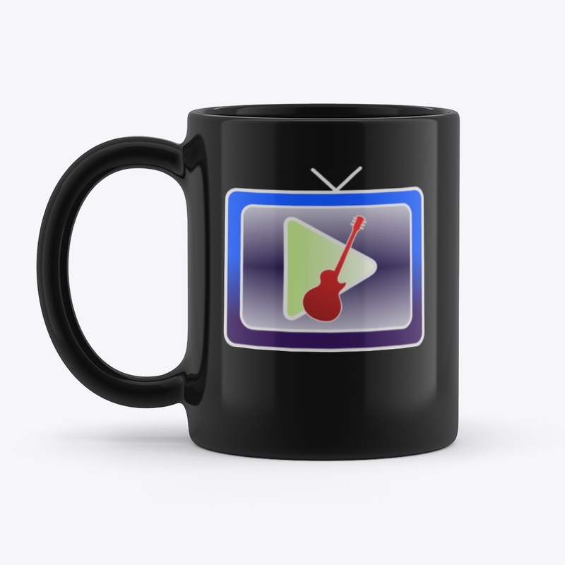 Video Guitar Mug Black
