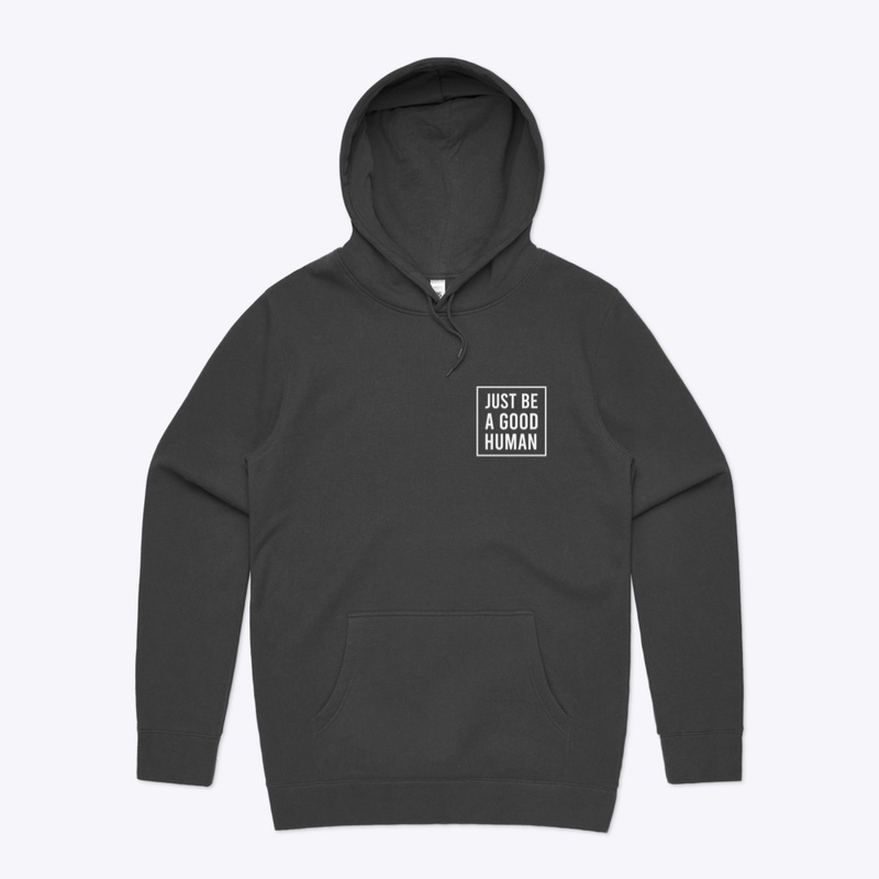 GOOD HUMAN WHT SQ | HOODIES & SWEATERS