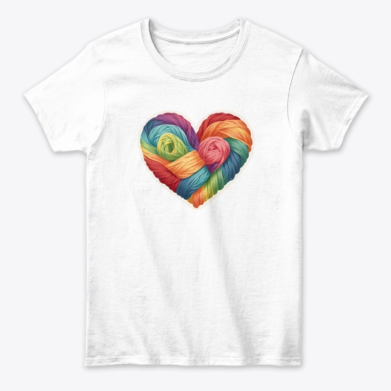 Love is Handmade Yarn Heart.
