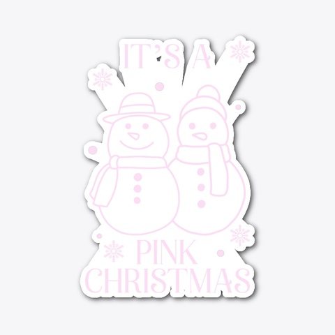 Pink Christmas Standard T-Shirt Front