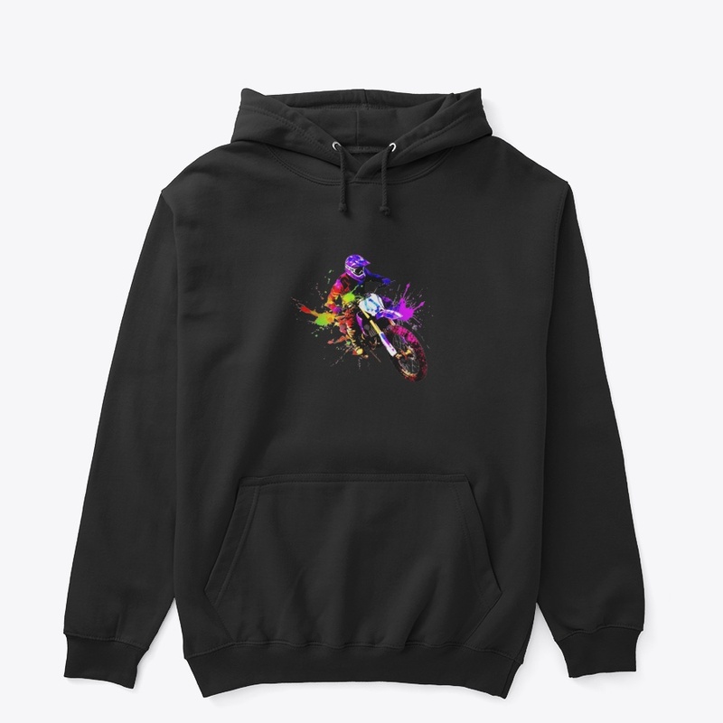 Dirt Bike Dreams- Vibrant Multi-Colored 