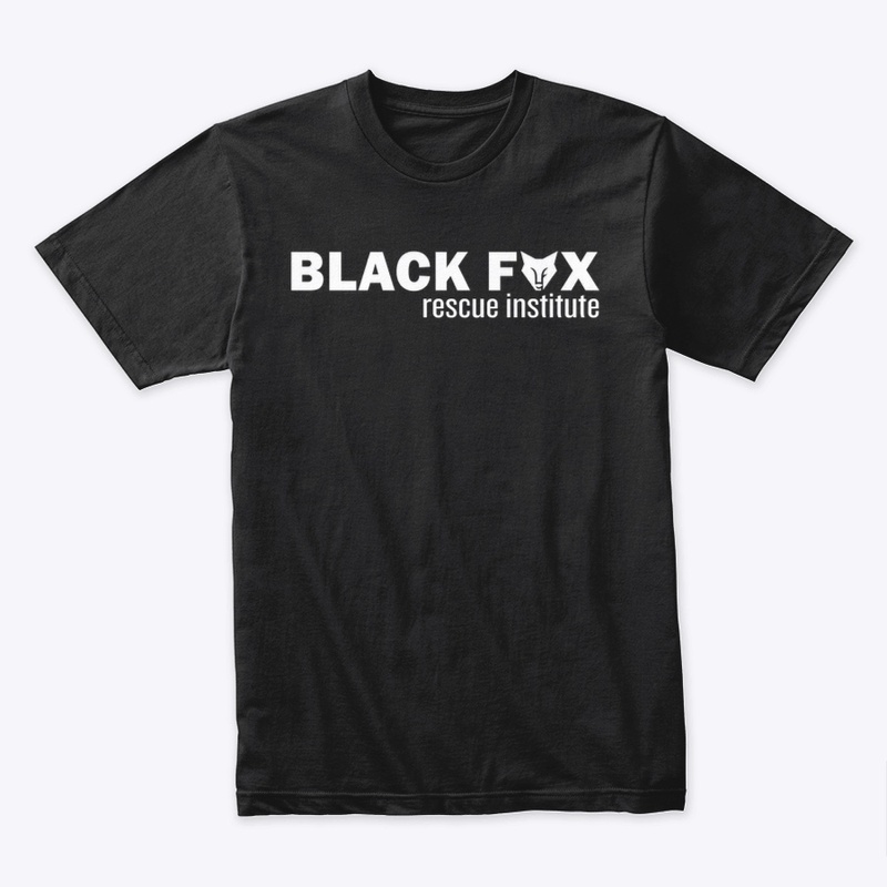 Black Fox Rescue Institute (White Logo)