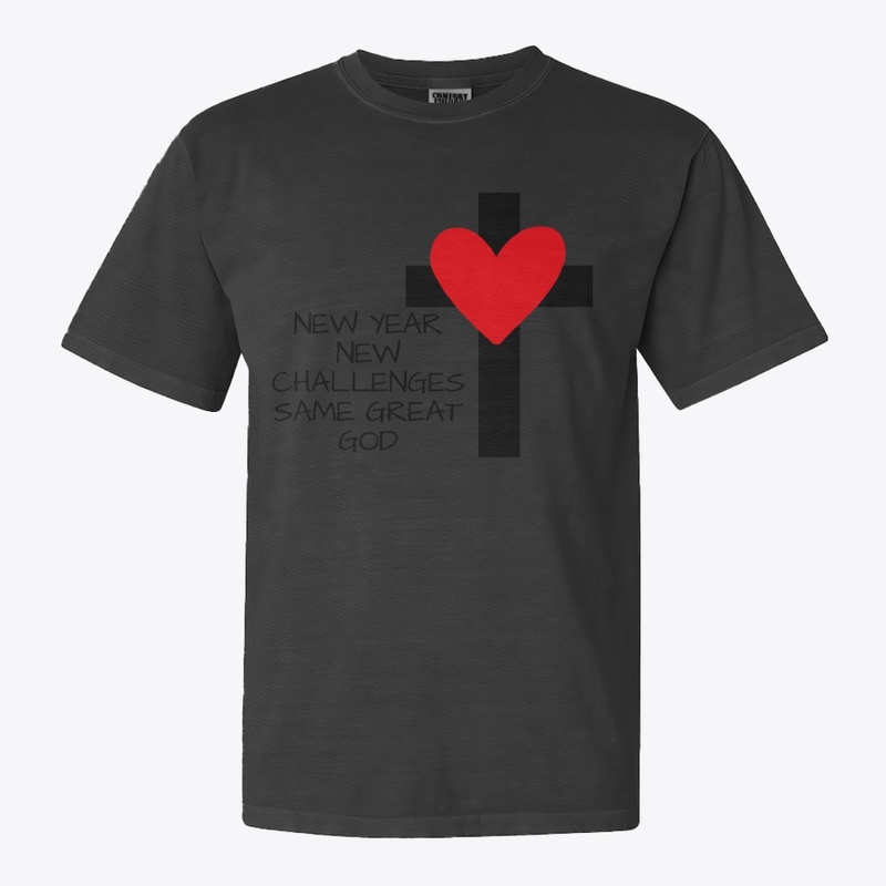 T-Shirt New Year New Challenges Same 