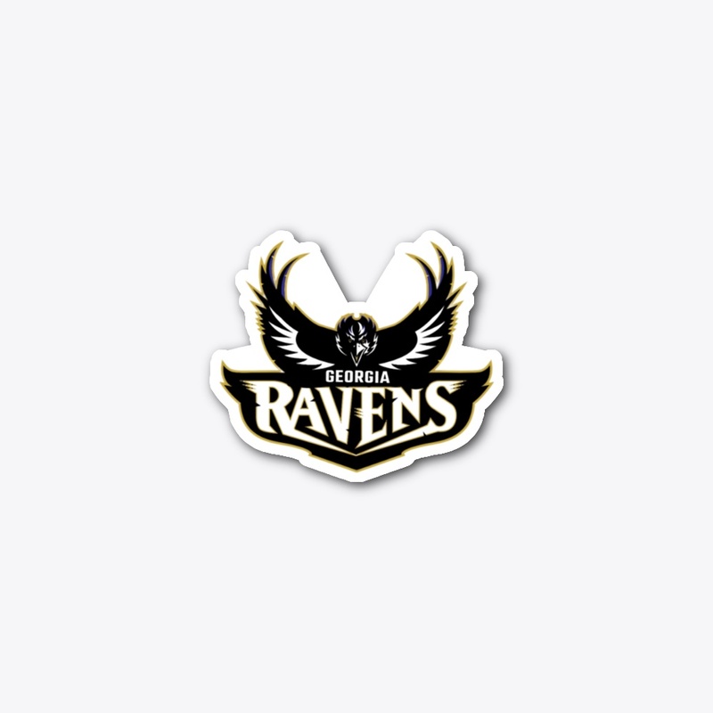 GA RAVENS LOGO DECAL