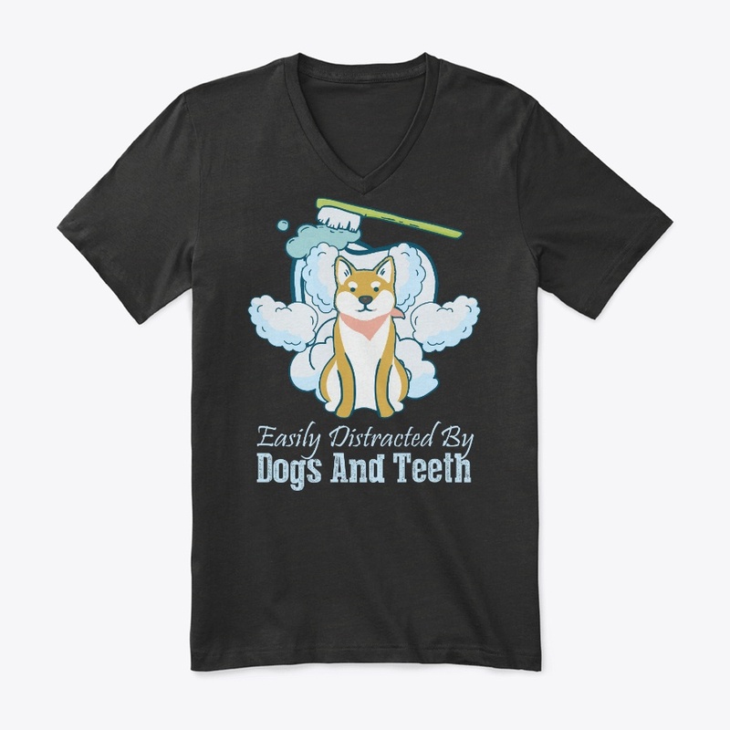 Dog Lover n Dentist Gift Distracted