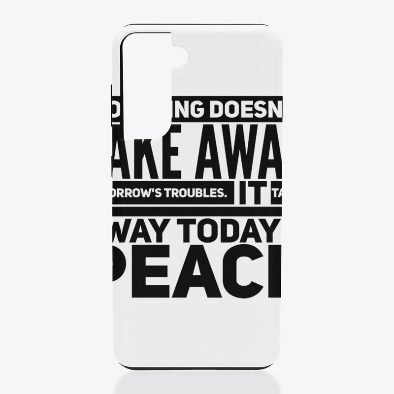 Worrying troubles peace black