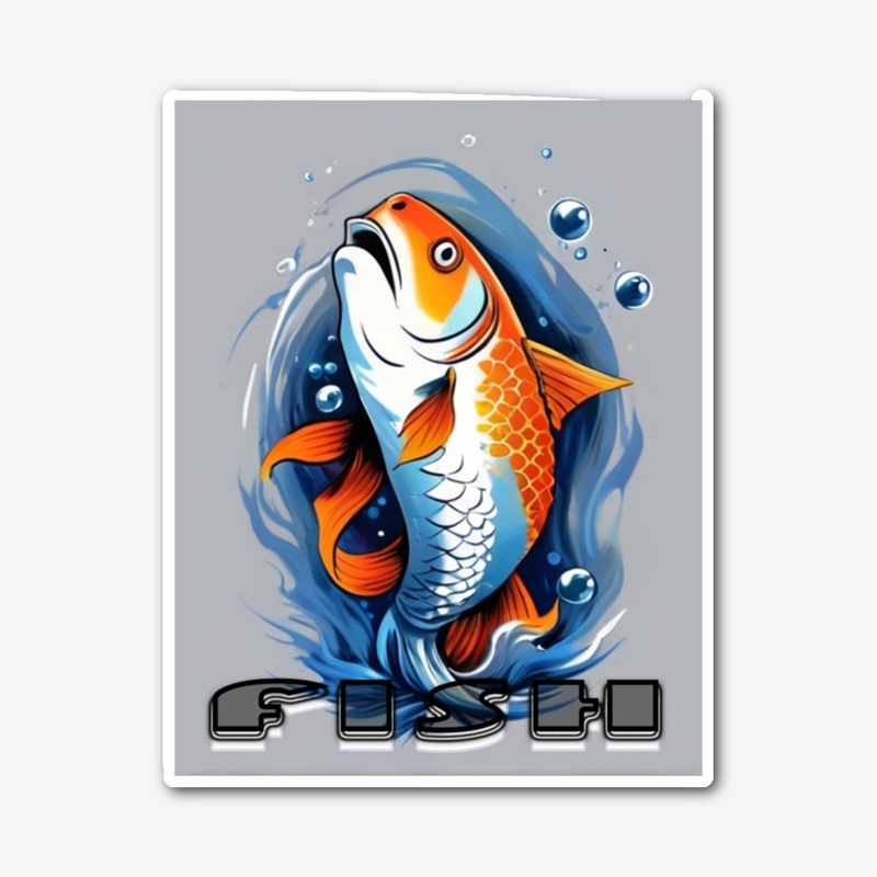 "Fish" themed t-shirt design