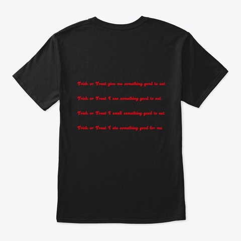 Trick Or Treat Killer Shirt Black Camiseta Back