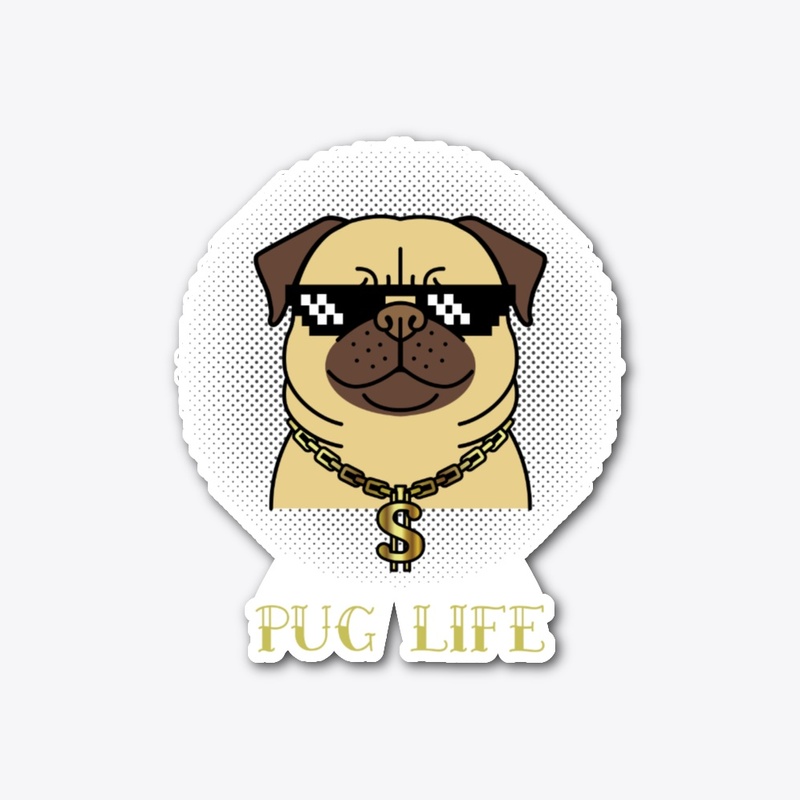 Pug life - T-shirt with pug 