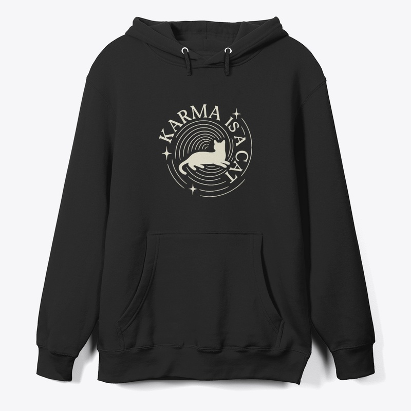 Karma Is a Cat Pastel Art Gift  