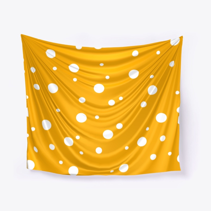 Minimalist White Dots on Summer Yellow