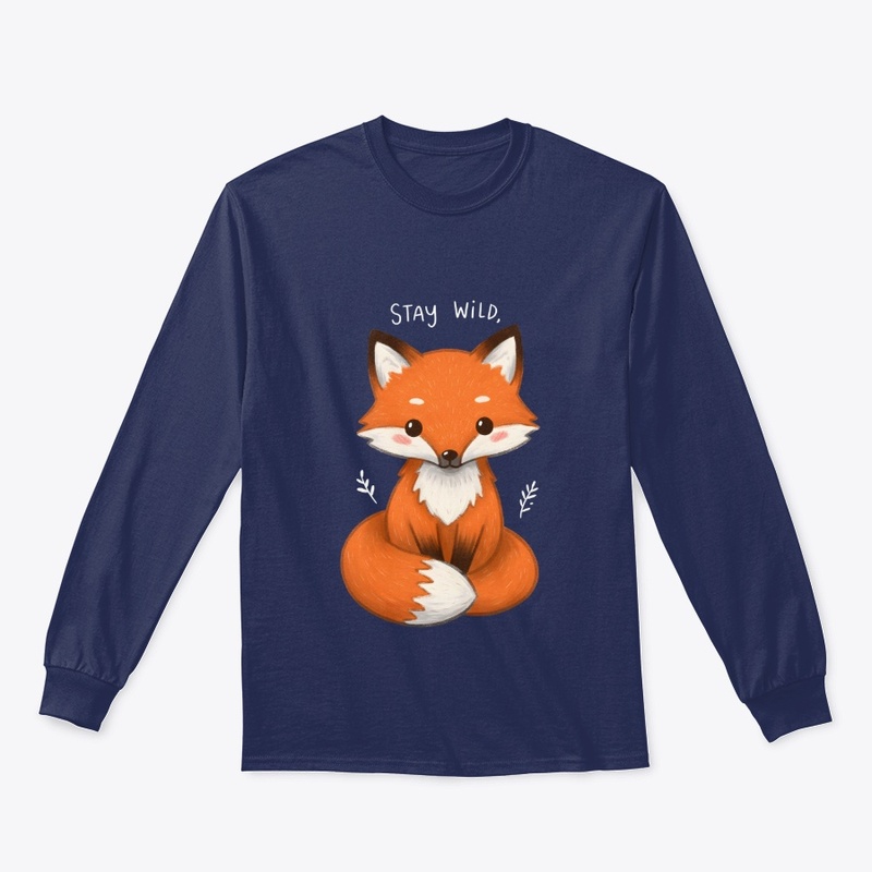 Cute Fox "Stay Wild" Art