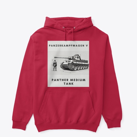 Panther Medium Tank Red T-Shirt Front