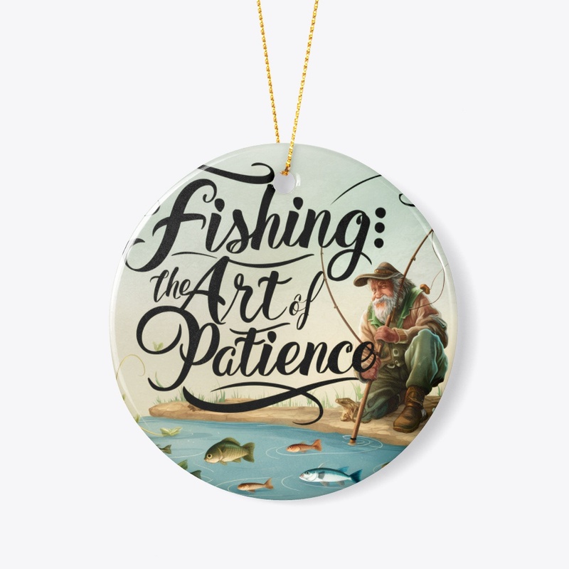 Illustration Fishing text design.
