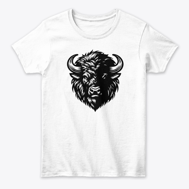 Fierce Angry Bison Graphic