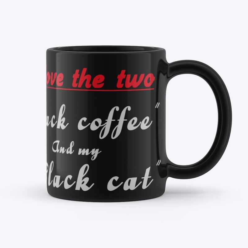 Adorable Black Kitten Love Mug