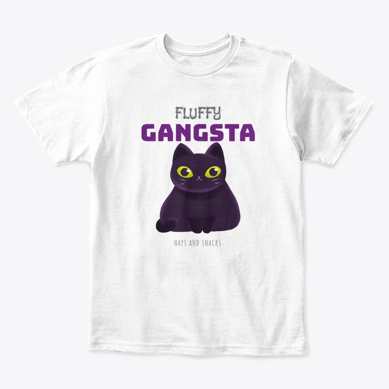 Graphic Cat- Fluffy Gangsta
