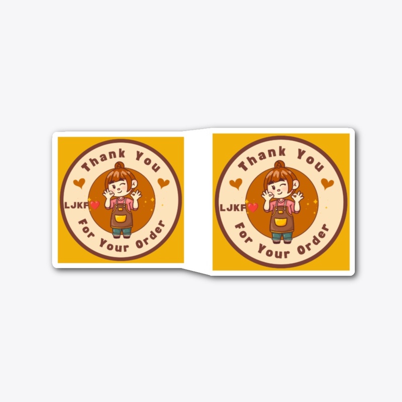 Thank You For Your Order Sticker