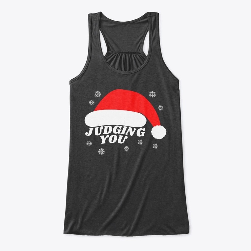 Santa Hat Judging You On Christmas T Shi