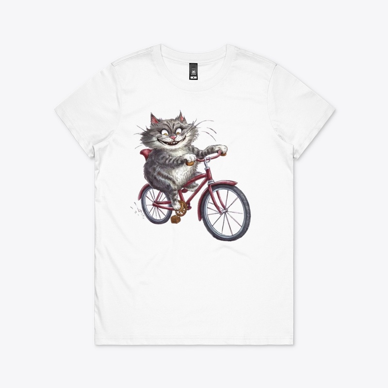 Moose on a bicycle - Mens T Shirt