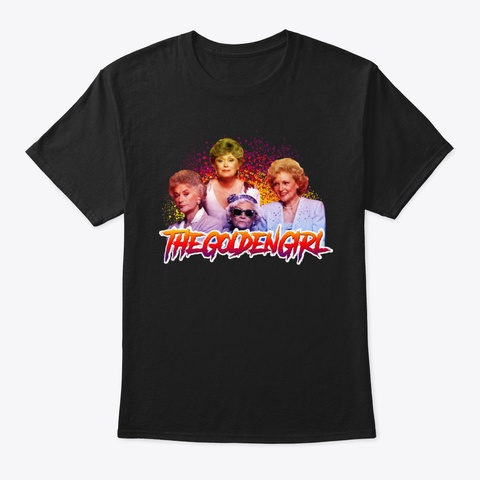 The Golden Girls T Shirtgolden Girls Cas Black T-Shirt Front