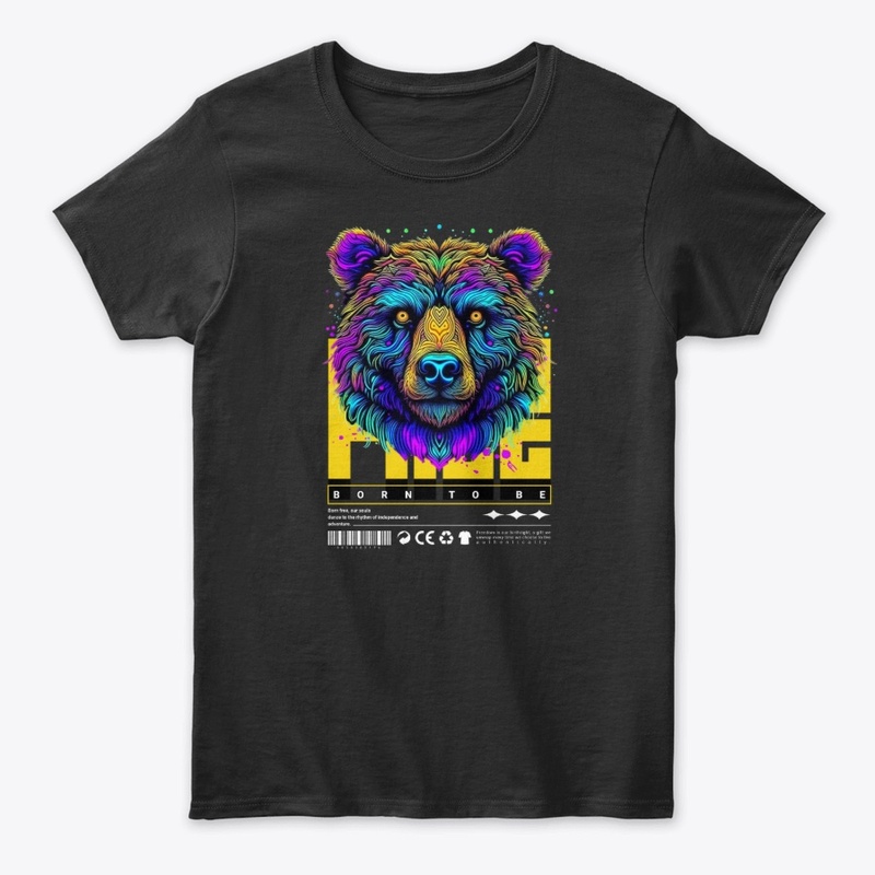 Free Born To Be Colorful Stylish Artwork