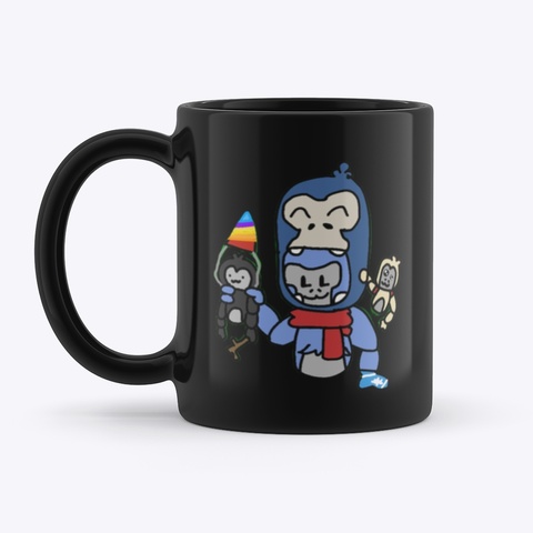 Mr.Zdf Mug Black T-Shirt Front