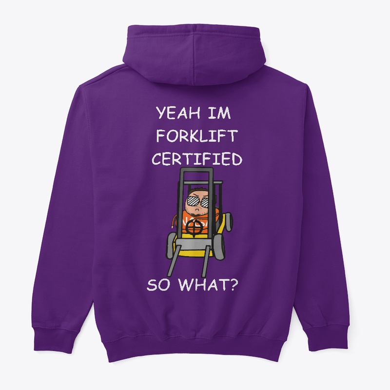 Forklift Certified White Writing