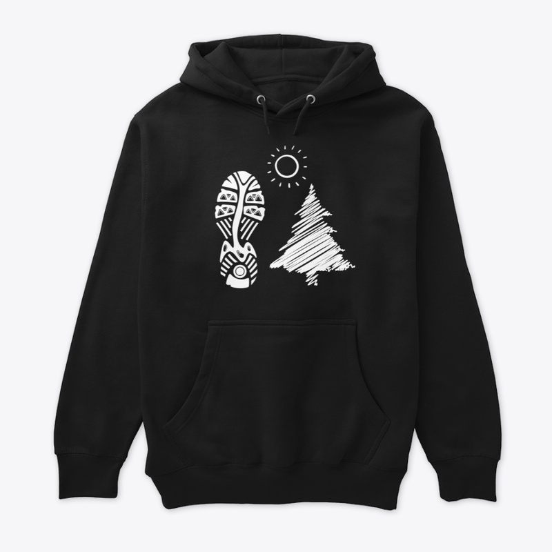 Mens Bootprint and Tree