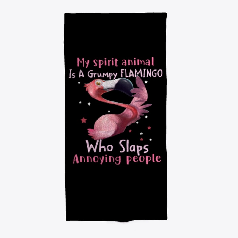 My spirit animal is a grumpy flamingo
