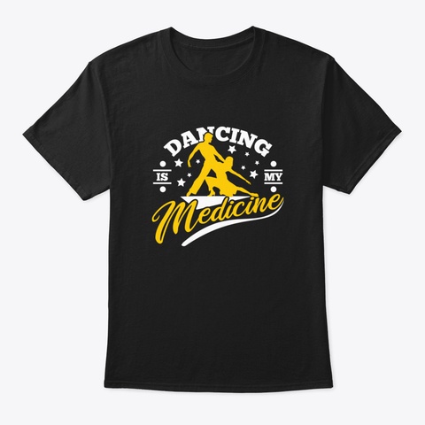 Evolution Life Is Dancing Black T-Shirt Front