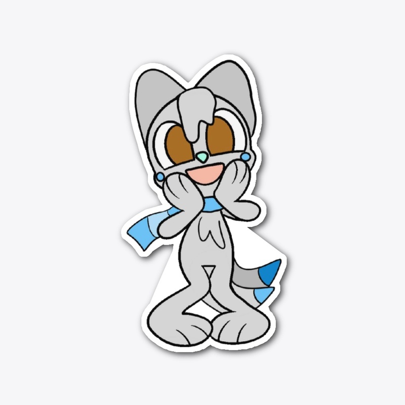 Kid Kitsune "WOW!" Sticker