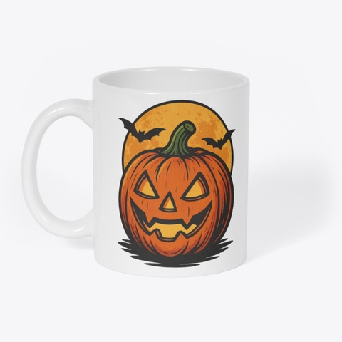 Pumpkin Panic Mug White Kaos Front