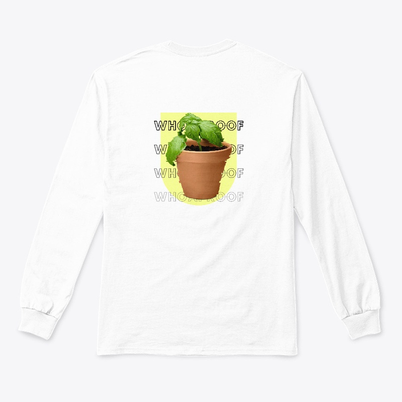 Whoaproof Basil Plant, Yellow background