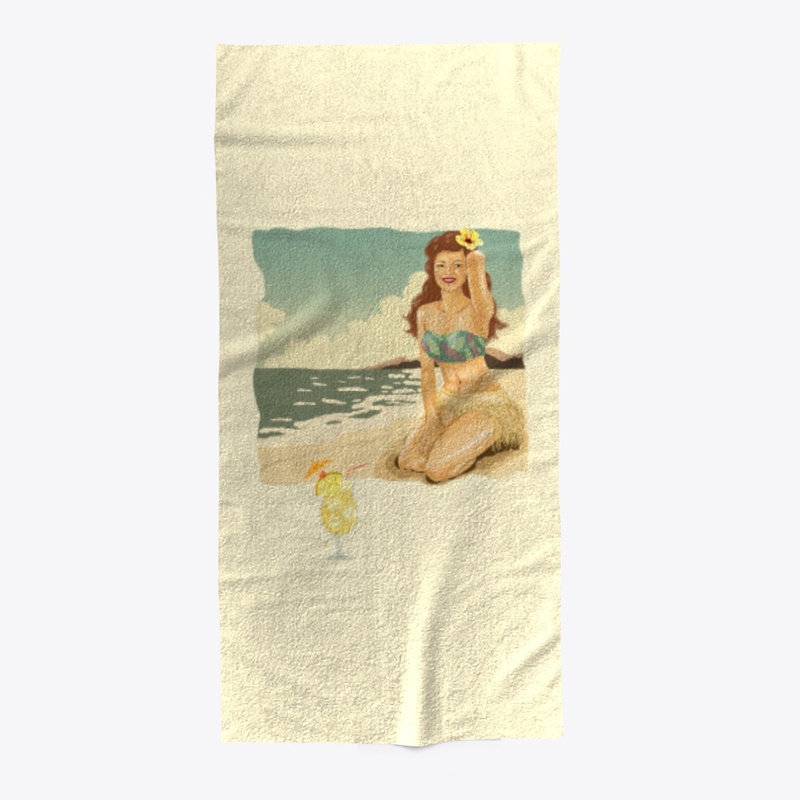 Beach towel - yellow