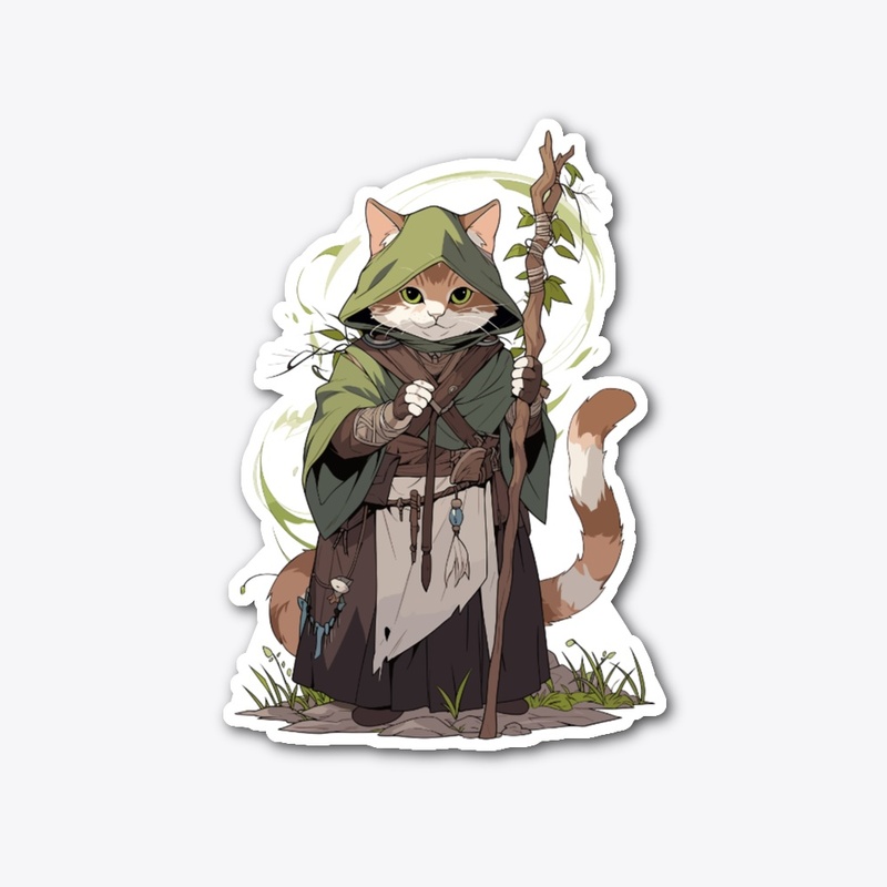 Fantasy Cat Druid
